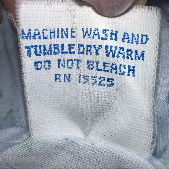 Vtg Carole Cotton Blend Hospital Nightgown Sz S Snap Access Eyelet Lace Blue - Picture 6 of 9